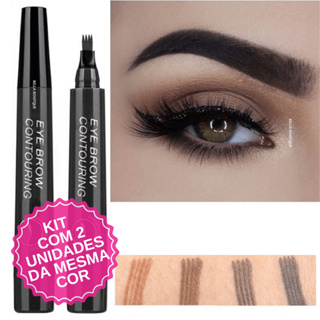 2x Caneta Sobrancelha Microblading: 4 Cores Maquiagem Lápis Definição Beleza Facial Preciso em Oferta na Shopee