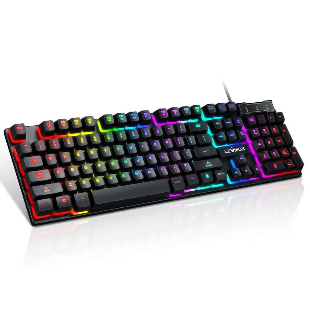 Teclado Gamer com Fio USB com Iluminação RGB - Computers & Accessories