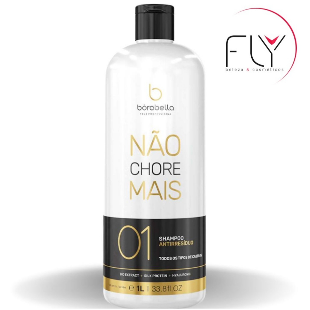 Shampoo Não chore Mais Anti Resíduo Borabella 1 Litro em Oferta na Shopee