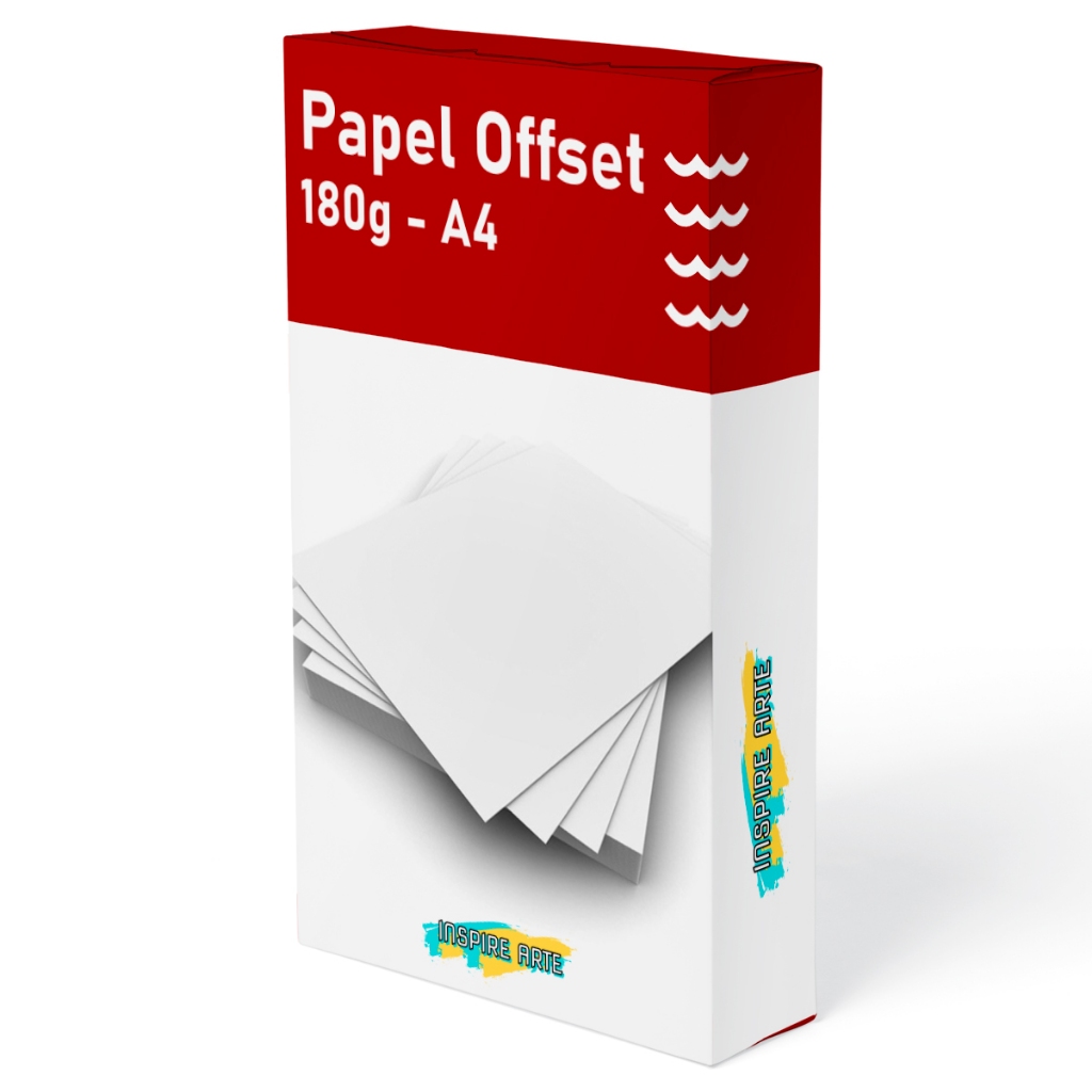 Papel Offset 180g Caixa Com 500 Folhas Tamanho A4 em Oferta na Shopee