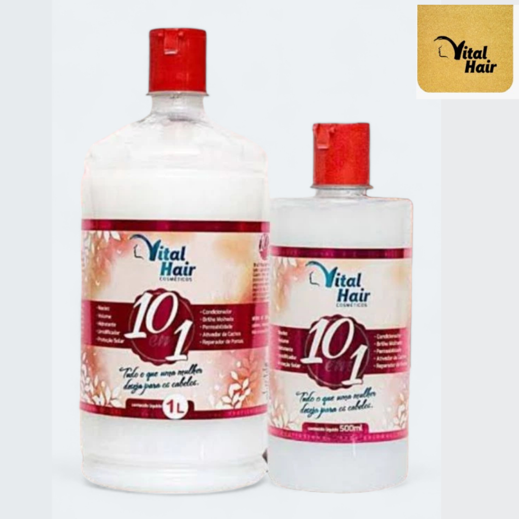 Creme de pentear umificador e ativador de cachos Vital Hair 10 em 1