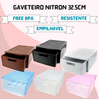 Gaveteiro Modular Decoração Porta Calçado Rattan Empilhável Nitron em Oferta na Shopee