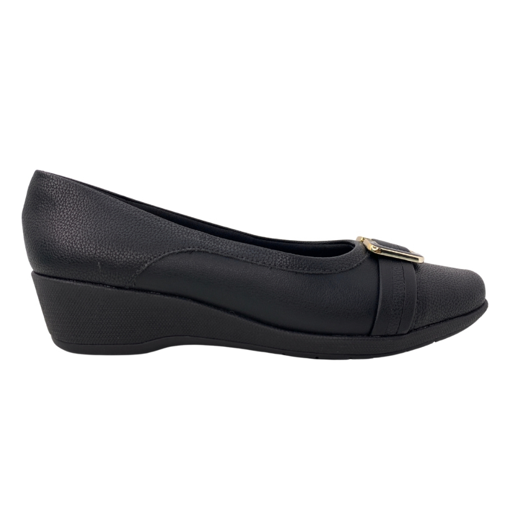 Sapato Piccadilly Anabela 143212 Preto
