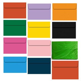40x Envelope Colorido para Convite 11x16 cm em Oferta na Shopee
