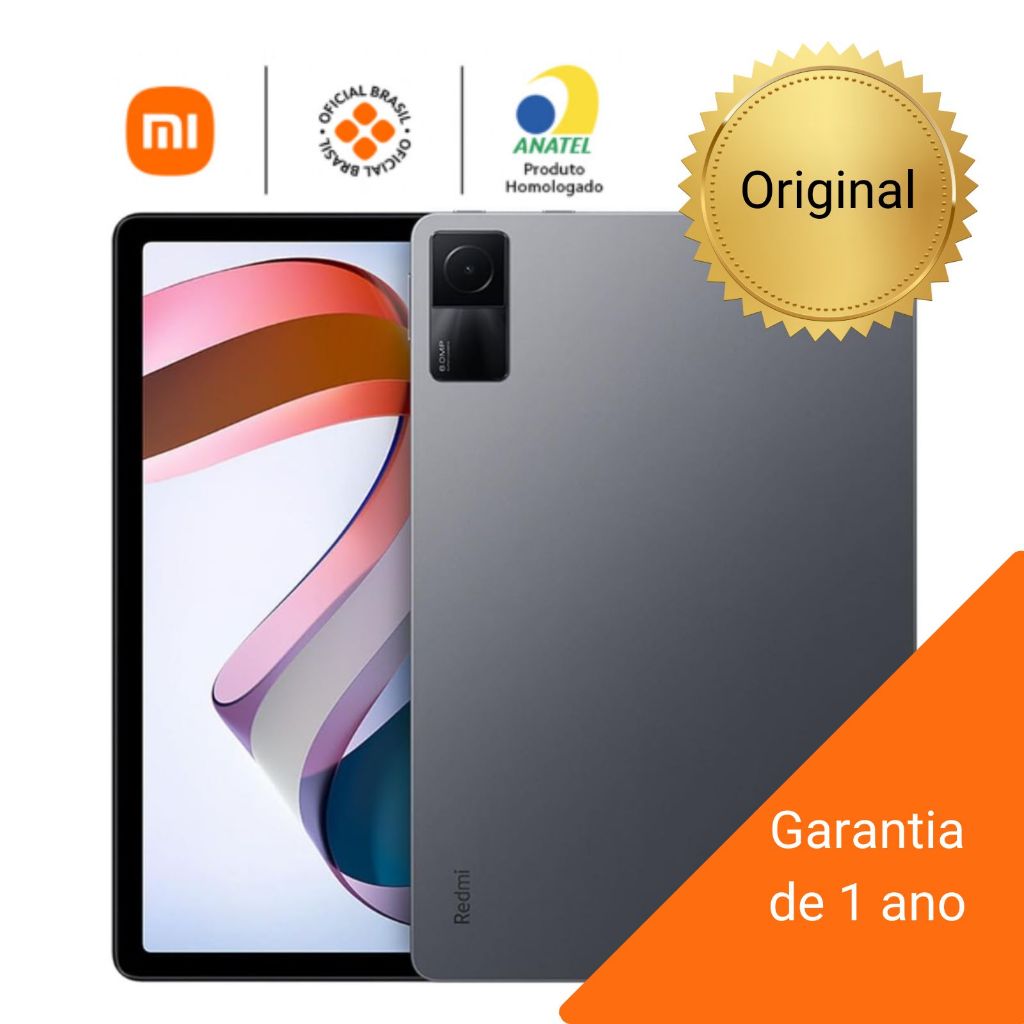 Tablet original Xiaomi Redmi Pad SE Tela 11" 4+128GB 4GB RAM WI-FI Bluetooth Android 13 Cinza