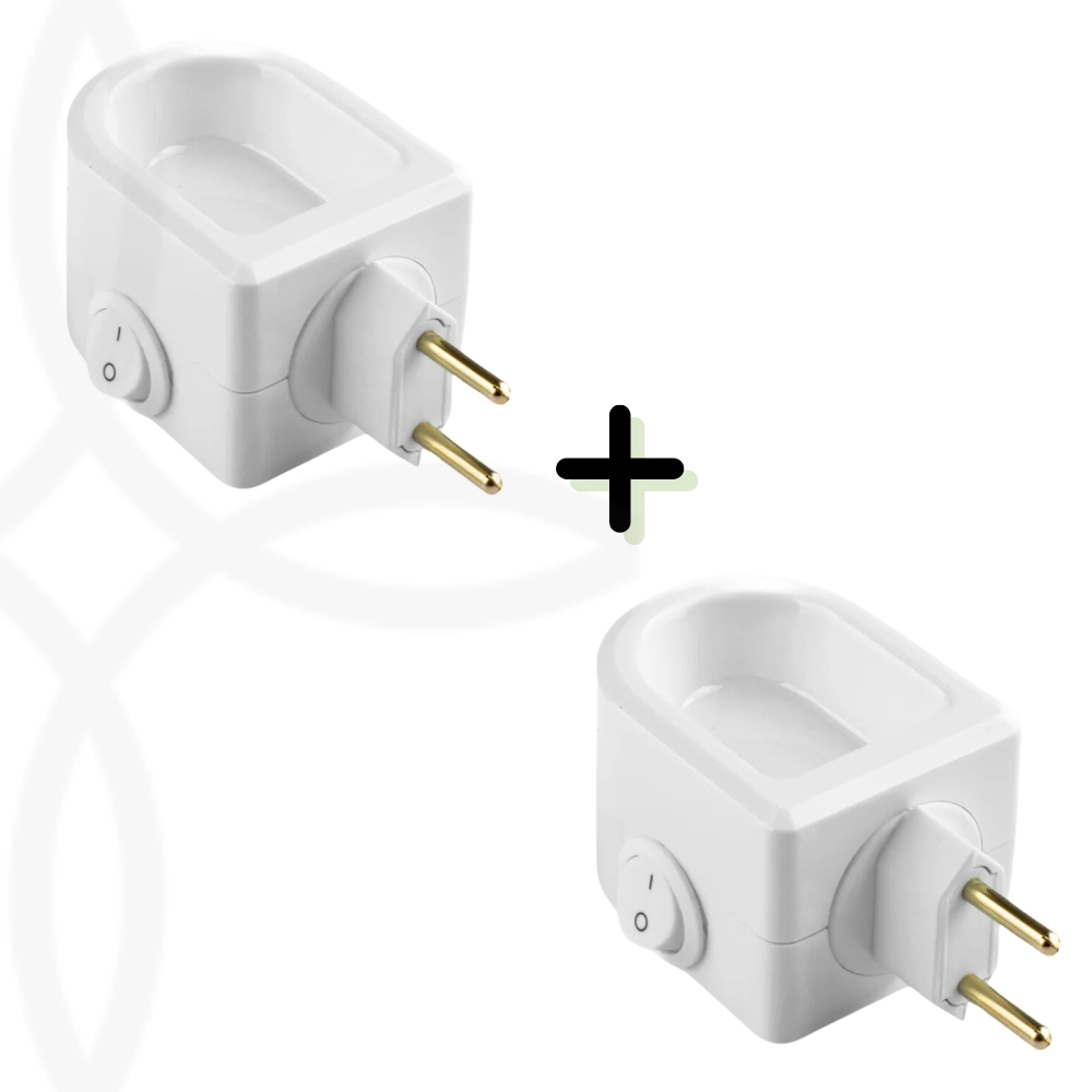 Difusor de Tomada Elétrico Bivolt Aromatizador de Ambiente Essências e Óleos Essenciais - Kit 2 Unidades — imagem 2 de 2