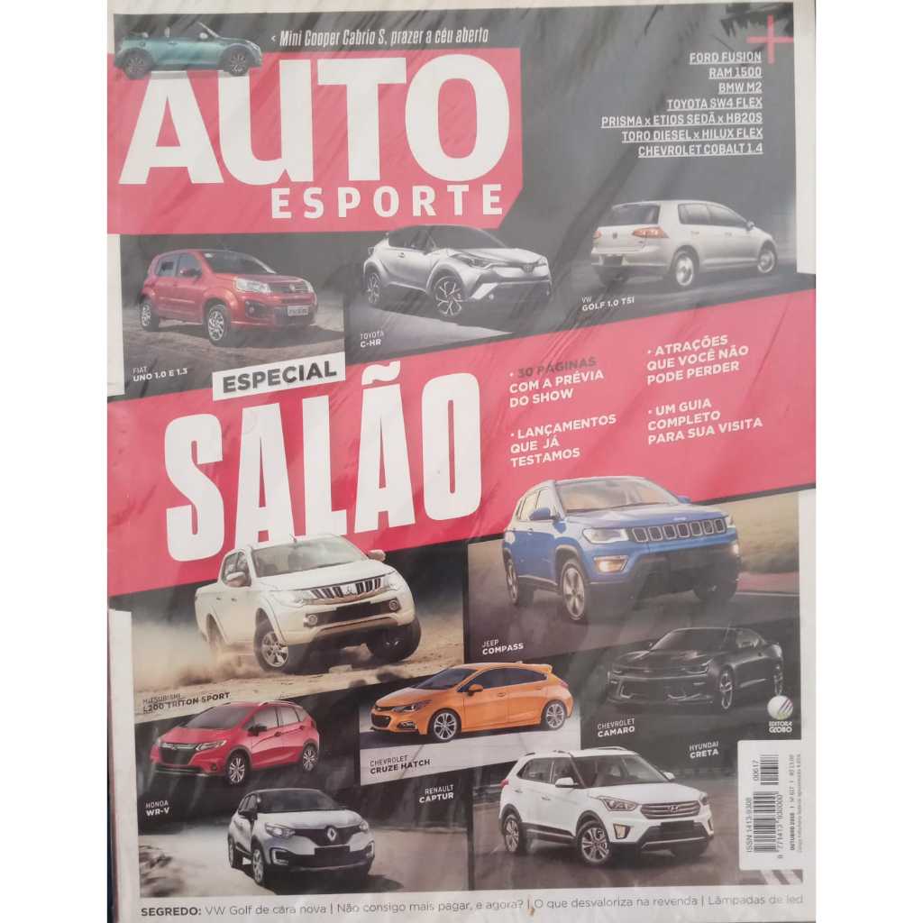Revista Auto Esporte N 617 - Outubro 2016