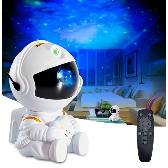 Mini Projetor De Luz Noturna Estrela De Astronauta Decoração Para Galáxia Luz De Luminária céu estrelado