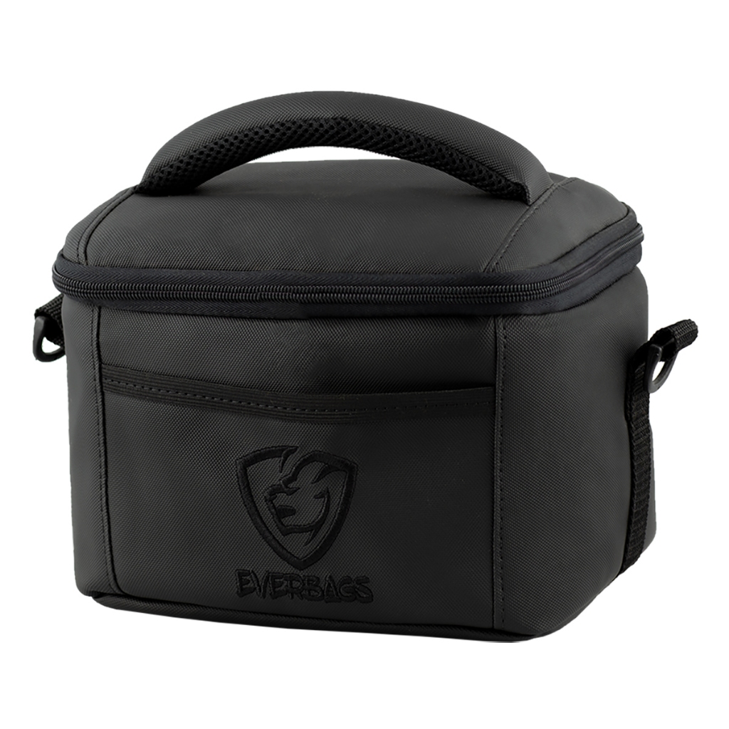 Bolsa Térmica Porta Marmita Fitness Fit Lancheira Everbags Black Luxo