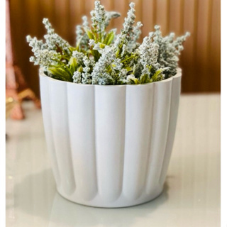 Vaso para plantas decoração  redondo ondulado n3 estilo fibra de vidro em Oferta na Shopee