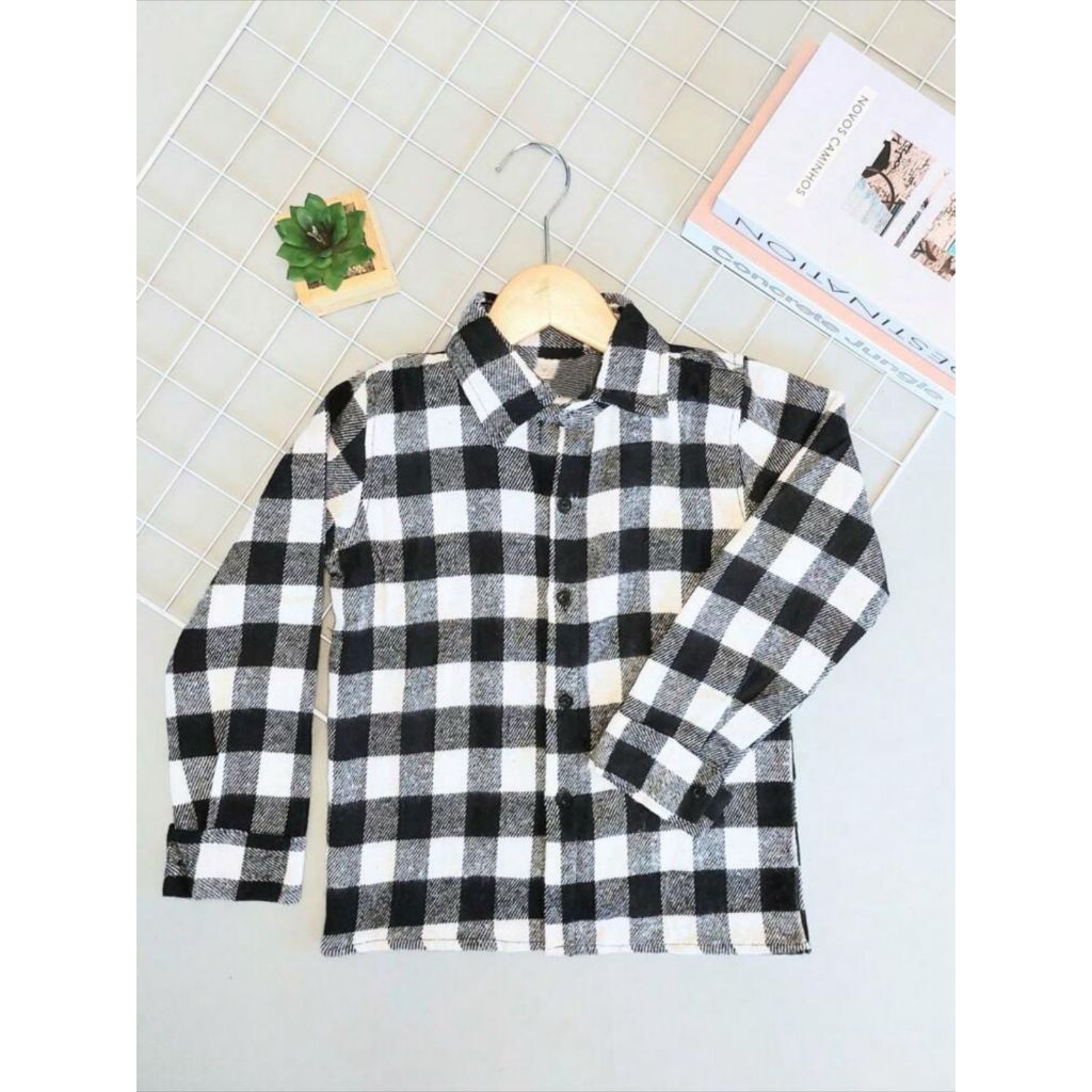 Camisa Flanela manga longa xadrez infantil de menino country festa junina