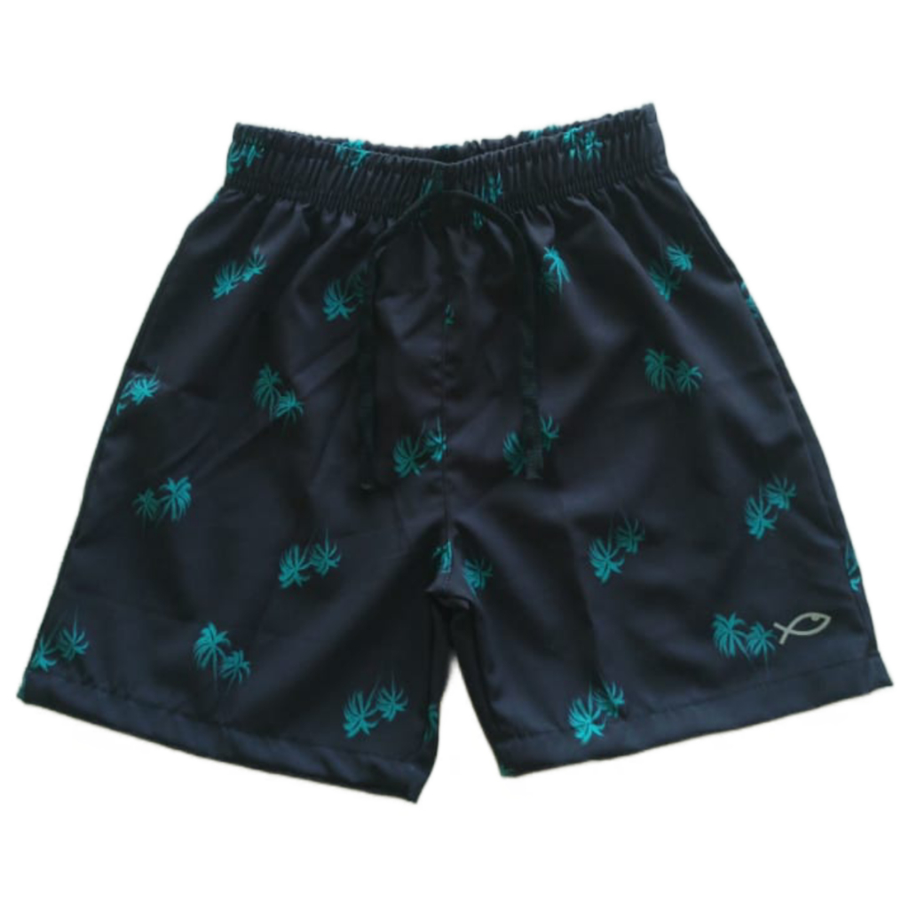 Bermuda Masculina Infantil Juvenil Estampadas Moda Praia Verão Short Tactel com Laycra Para Piscina