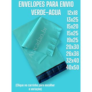 Envelope de Segurança Verde 15 unidades Varias Medidas para Ecommerce Sacola Embalagem Inviolável em Oferta na Shopee