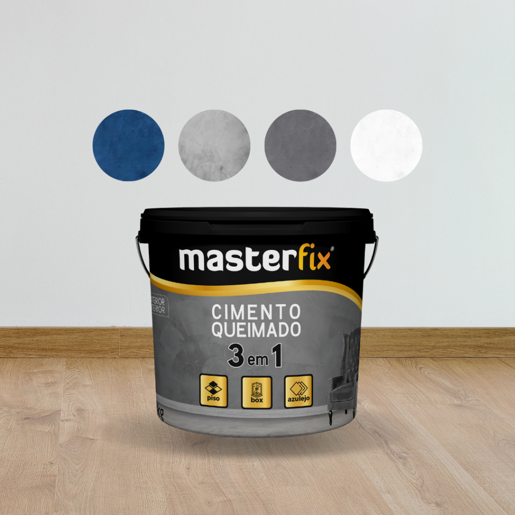 Efeito Cimento Queimado para PAREDES E PISOS 4 KG - chão - paredes - pisos - interno e externo em Oferta na Shopee