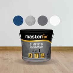 Efeito Cimento Queimado para PAREDES E PISOS 4 KG - chão - paredes - pisos - interno e externo