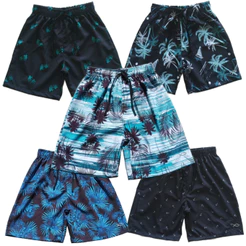 Short bermuda praia masculino de menino mauricinho estampado tactel com Elastano Infantil e Juvenil