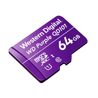 Cartão MicroSD 64 GB WD Purple Intelbras C10 U1 - Vigilância Contínua 24/7 Em Câmeras De Segurança em Oferta na Shopee