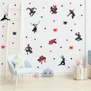 Kit Adesivo de Parede Homem Aranha  - Papel de Parede Infantil - Decoração Quarto de Menino em Oferta na Shopee