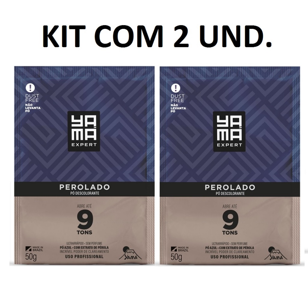 KIT COM 2 Pó descolorante perolado Yama - 50g