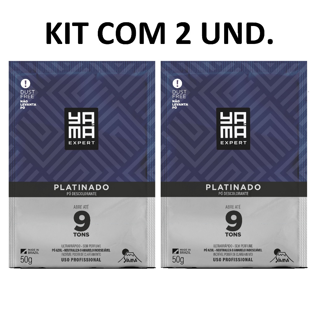 KIT COM 2 Pó Descolorante Platinado 50g