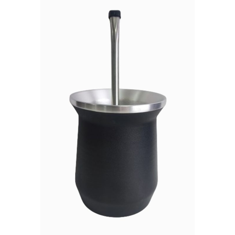 Kit Cuia Copo Térmico para Tereré + Bomba Inox Mate Tereré