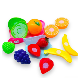 Kit Brinquedo Cortar Frutas E Legumes 5 Peças Divertido Infantil Cozinha Mini Chef em Oferta na Shopee