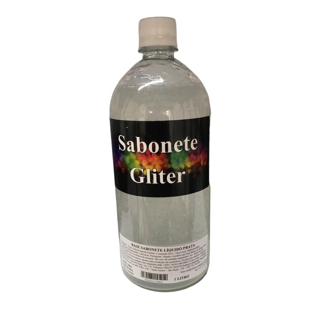 Base para Sabonete Líquido com Glitter PRATA 1 L