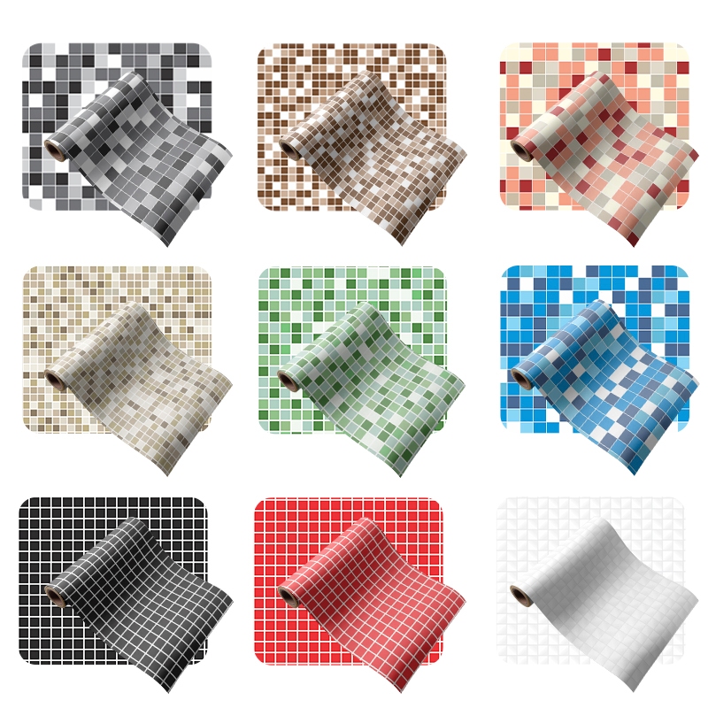 Papel de Parede Adesivo Lavável Pastilhas Banheiro Cozinha Box (PROVA DÁGUA) em Oferta na Shopee