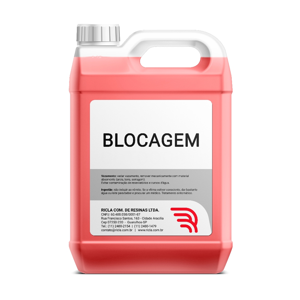 Cola Para Blocagem Vermelha 5KG (RICLACOL 1128 COL)