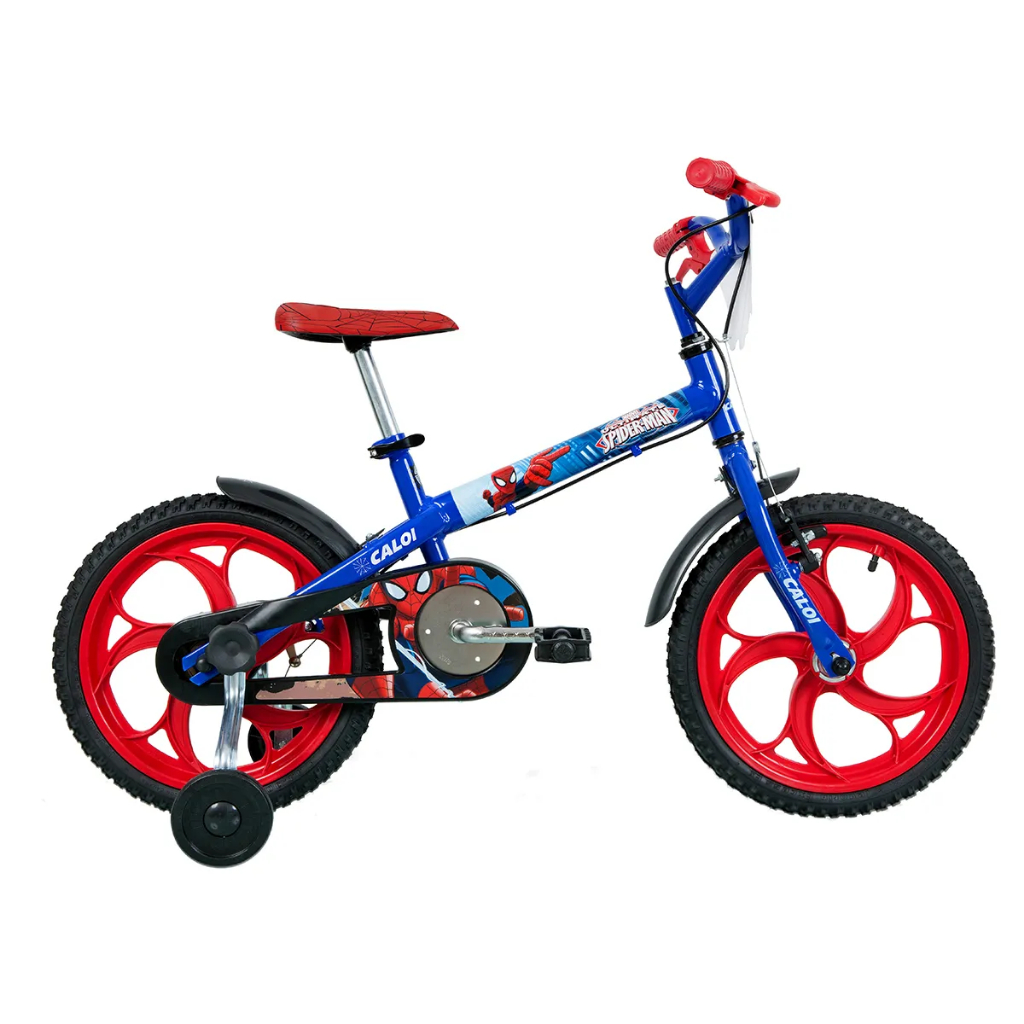 kit adesivo homem aranha original caloi 4 peças para bike caloi aro 16