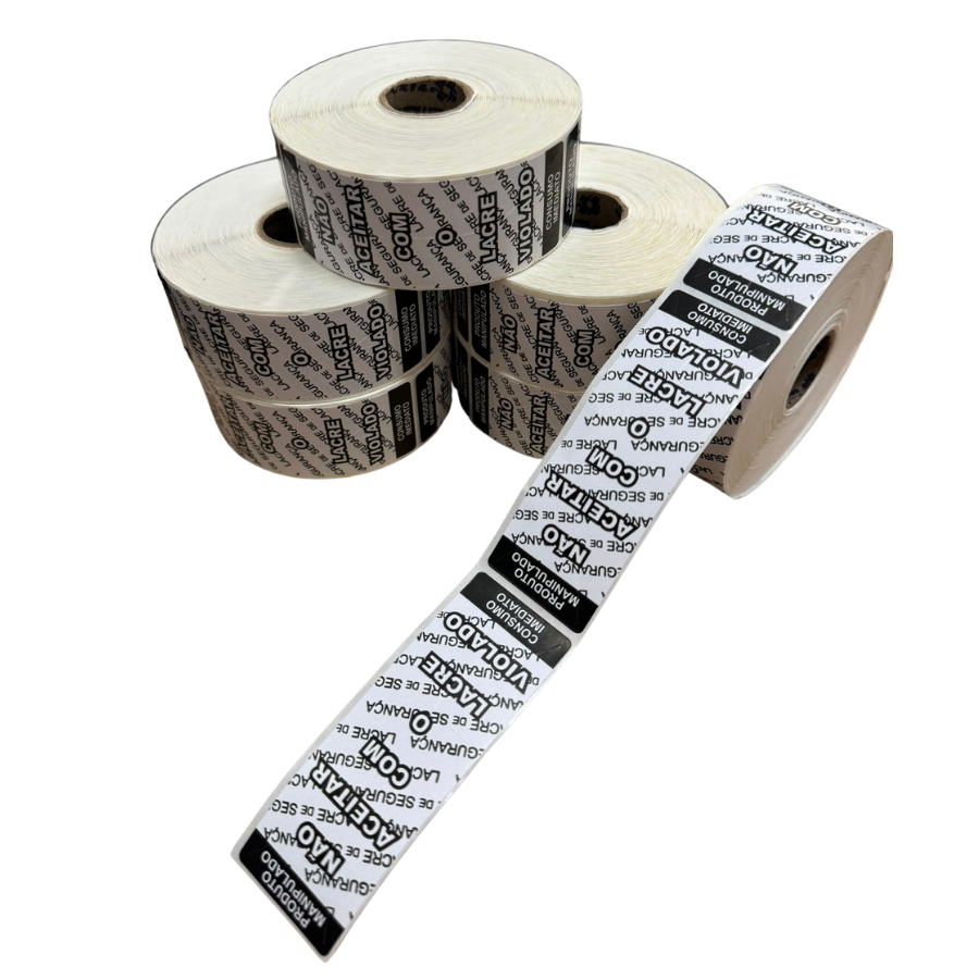 1000 Lacre de Segurança Adesivo Delivery Ifood Rappi (PRETO) em Oferta na Shopee