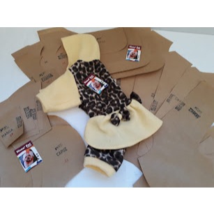 MODELAGEM--De Roupas para Cães/ Kit 3 tamanhos / Molde de Macacão fêmea  Pet/ Molde para Costura.