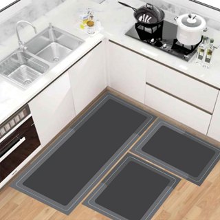 Kit Tapete Passadeira de Cozinha Antiderrapante Absorvente 3 peças em Oferta na Shopee