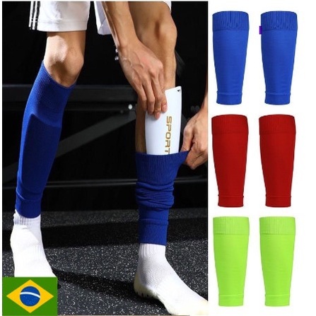 kit 2 CANELITO Meia De Proteção Para Perna/Football/Alta Qualidade/Verão Unissex