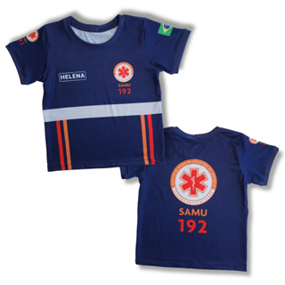 Camiseta infantil Samu personalizada com nome em Oferta na Shopee