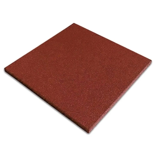 Piso De Borracha Terracota Vermelho 11mm 0,5x0,5cm Anti-Impacto
