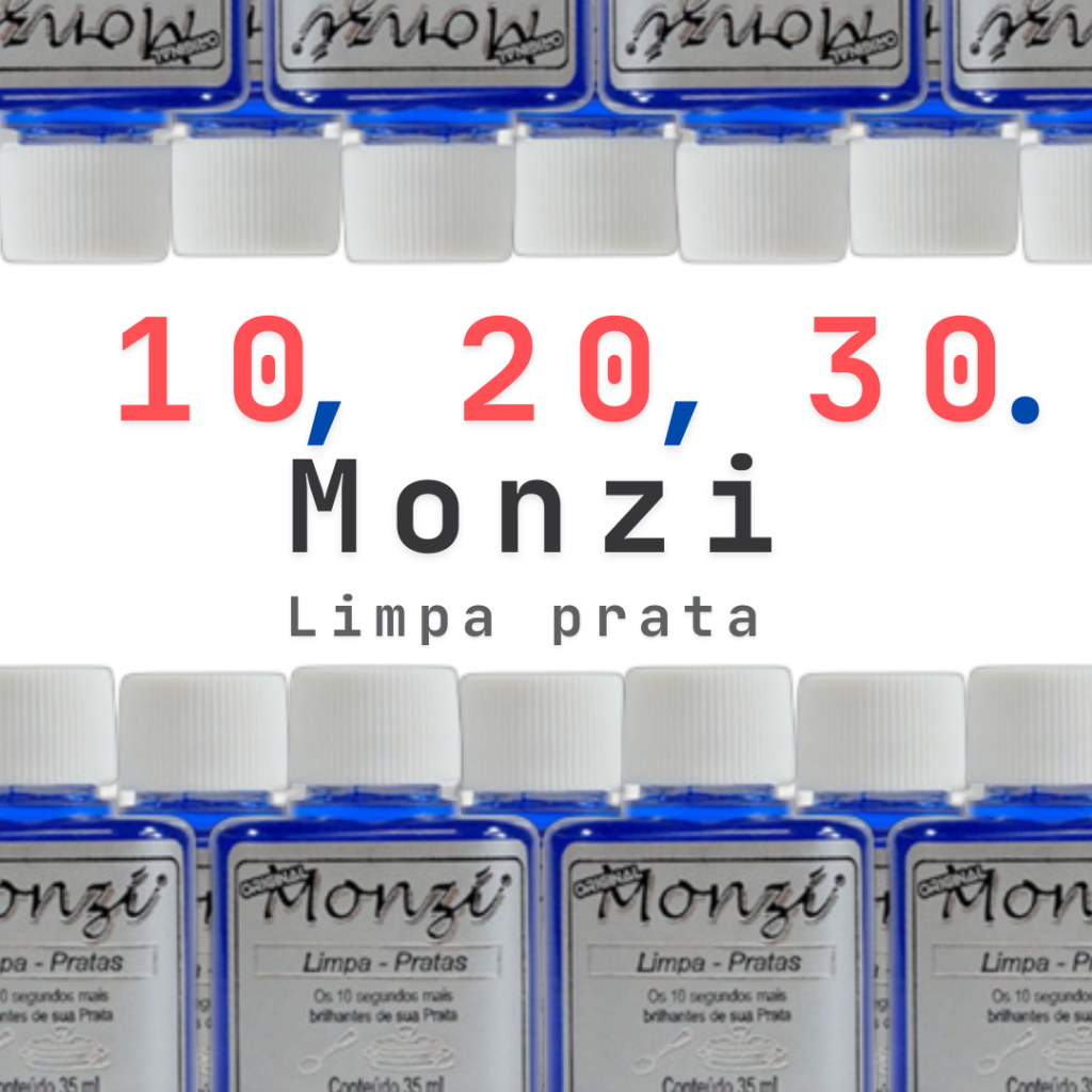 10, 20 ou 30 Limpa Pratas Monzi Original 35ml - MELHOR PREÇO em Oferta na Shopee