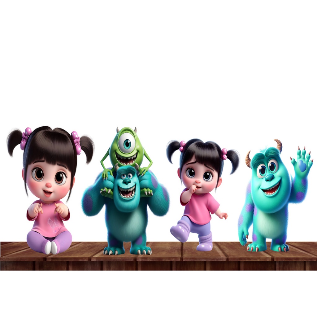 MOnstro S.A baby 4 peças , KIT FESTA DISPLAYS . ENVIO RAPIDO em Oferta na Shopee