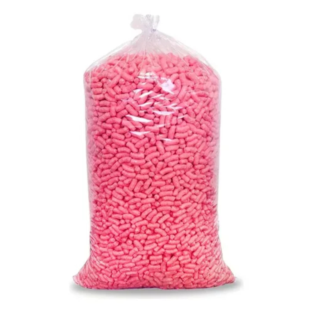 Flocos de Proteção Bio Pack Rosa Preenchimento Caixa tipo Isopor 50 Litros
