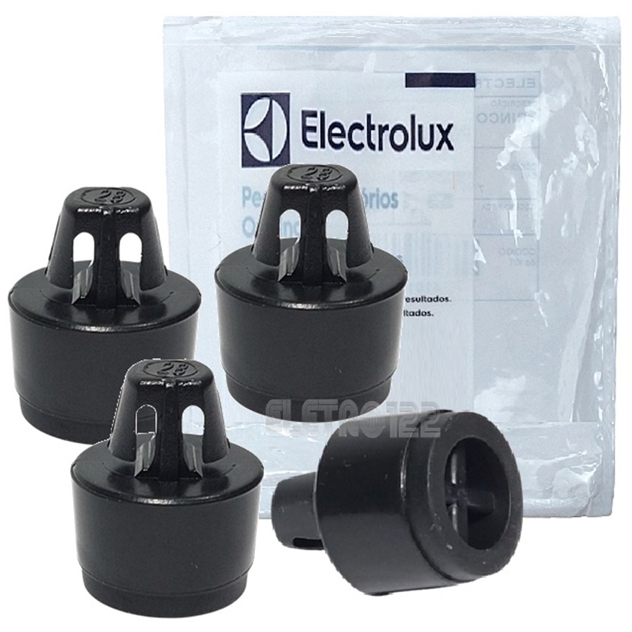 Kit 4 Pé Pézinho Microondas Electrolux Mec41 Meg41 Mtx52 Mef41 Mi41s Mec41 Mto30 Mt30s Mep37 Ms37r Original