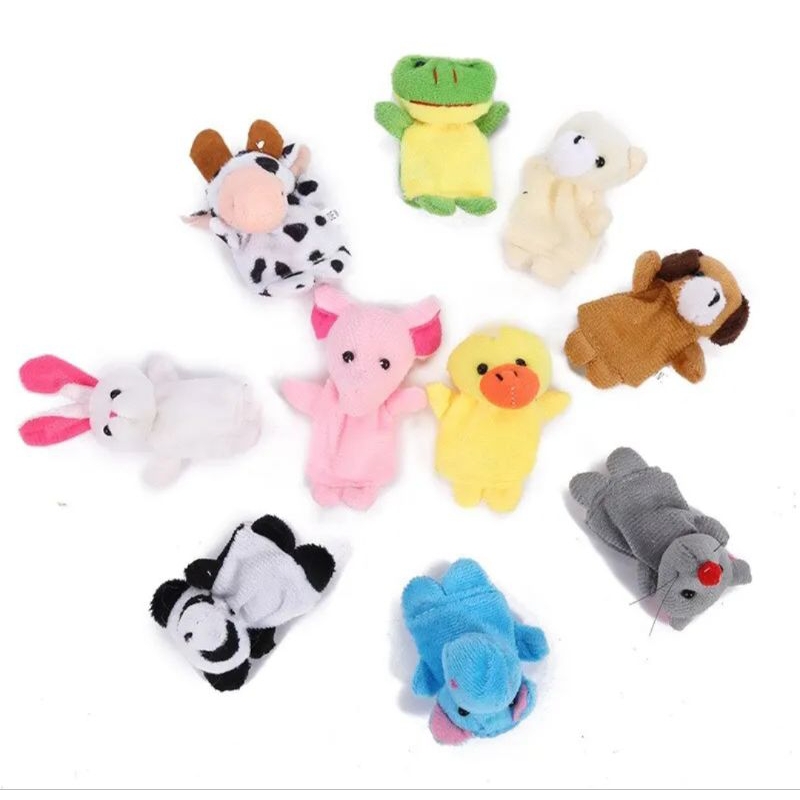 Brinquedo Ursinho Dedoche Mundo da Imaginação Fantoches Animais