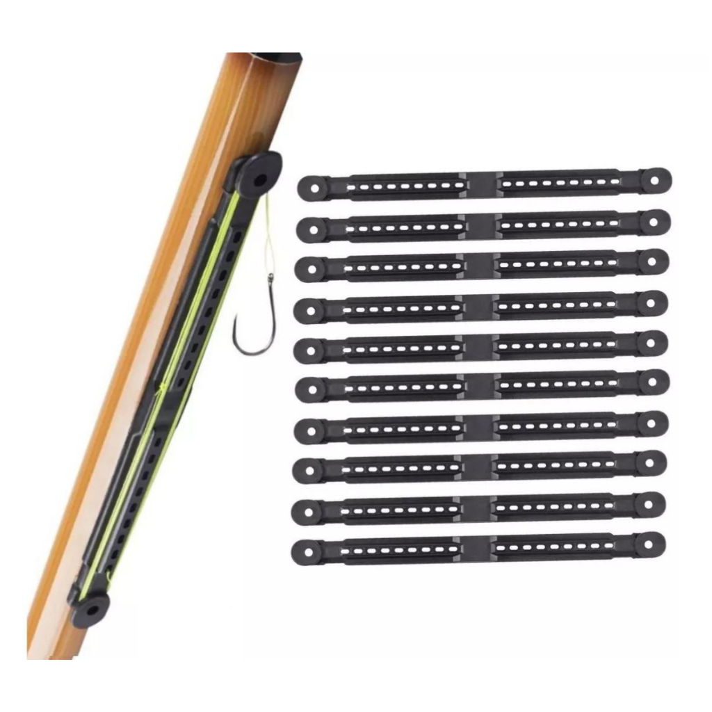 Kit 100 Enrolador 19cm De Linha Para Vara Telescópica Suporte Para Vara De Mão Pesca Esportiva