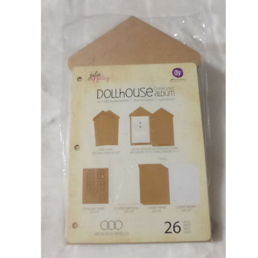 Album Casa de Boneca - CHIPBOARD ALBUM PRIMA MARKETING - JULIE NUTTING - DOLLHOUSE