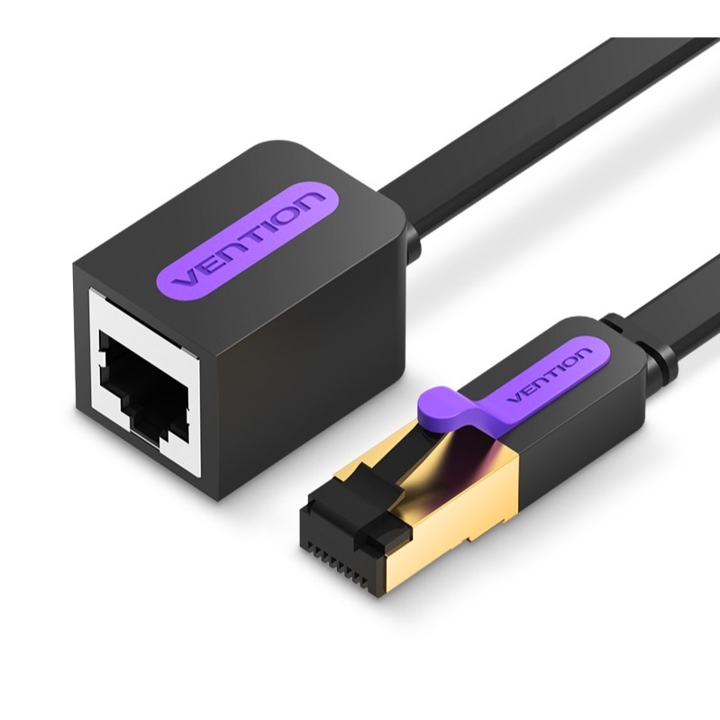 Cabo Extensor De Rede Rj45 Flat Cat7 Blindado Ftp 10 Metros