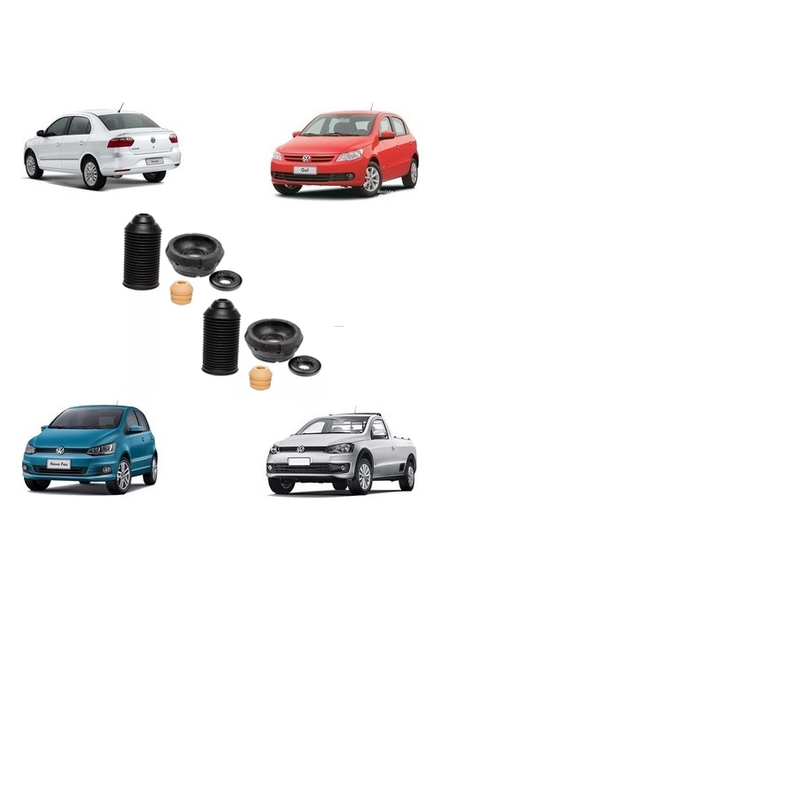 Kit batente Dianteiro Amortecedor Gol (G5/G6) / Golf / Bora / New Beetle / Audi a3 / Saveiro /Voyage