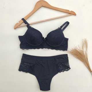 Conjunto Lingerie Rendado Com Calcinha Fio Cintura Alta - Moda Íntima em Oferta na Shopee