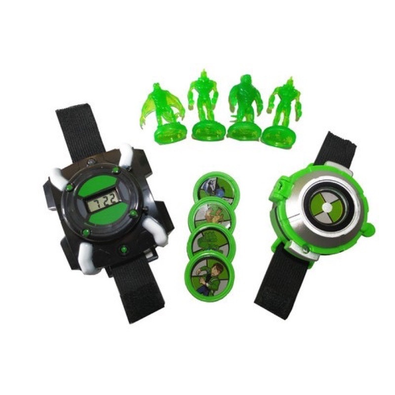 Kit Relógio Omnitrix + Lançador De Discos.
