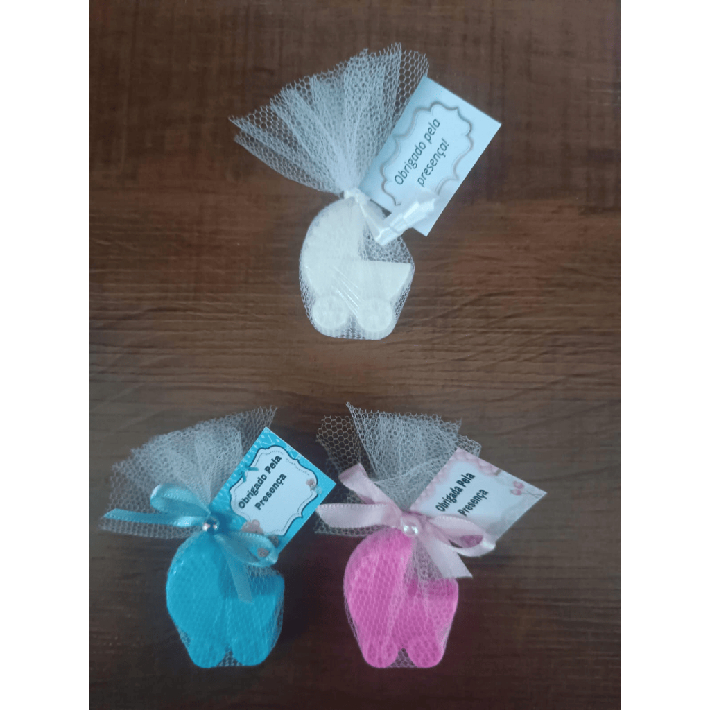 Lembrancinha 40mini sabonetes para eventos, saída de maternidade, chá revelação e outros