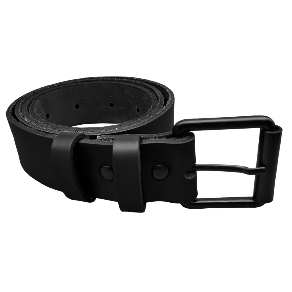 Cinto Couro Legítimo Masculino Fivela Metal Preto Rolete Estilo Moderno Discreto Tradicional 35mm