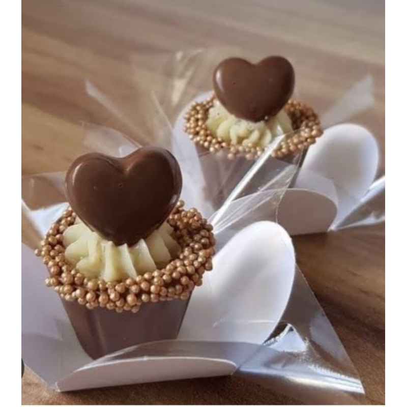 copinho de chocolate redondo doces finos 50/100 unidades aniversário eventos e casamento em Oferta na Shopee